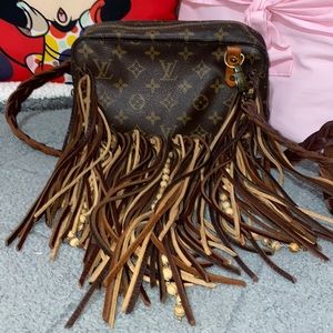 Vintage Boho Louis Vuitton Upcycled Crossbody